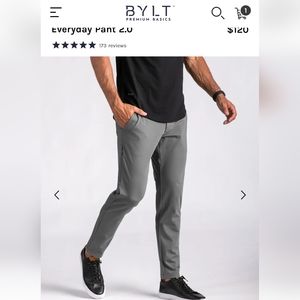 Bylt everyday pants 2.0 charcoal grey 32